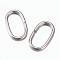 Tarnish Resistant 201 Stainless Steel Quick Link Connectors, Linking Rings, Oval, Stainless Steel Color, 10.5x6x1mm, Hole: 4.5x8.5mm, 1800pcs/bag