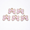 Alloy Enamel Pendants, Bowknot, Light Gold, Pearl Pink, 14.5x18.5x1.5mm, Hole: 3mm