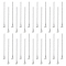 UNICRAFTALE 30Pcs Stainless Steel Curb Chain Extension End Chains with Heart Charms Chain Tabs Necklace Bracelet Extension Chain Anklet Extenders for DIY Jewelry Making Stainless Steel Color 70mm