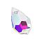 Preciosa® Crystal Pendants, Czech Crystal, 451 51 681 Drop, 00030 200 Crystal AB, 15x9mm, Hole: 1mm