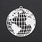 Non-Tarnish 201 Stainless Steel Pendants, Laser Cut, The Earth, Stainless Steel Color, 32.5x30.5x1mm, Hole: 1.6mm