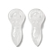 Natural Quartz Crystal Pendants, Rock Crystal Pendants, Goddess Charms, 43~43.5x18.5~19x7~8.5mm, Hole: 11.5x1.5mm