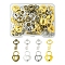 80Pcs 8 Style DIY Alloy Pendants, Heart Lock & Key, Mixed Color, 15.5~17.5x9~11.5x2.5mm, Hole: 1~5.5mm, 10pcs/style