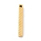 Ion Plating(IP) 304 Stainless Steel Pendants, Rectangle, Golden, 40x5x5mm, Hole: 3mm