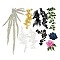 Polyester Embroidery Applqiues, Ornament Accessories, Mixed Shapes, Mixed Color, 94~590x95~185x1mm