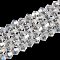 Transparent Electroplate Glass Beads Strands, AB Color Plated, Faceted, Bicone, Clear AB, 3.5~3.8x3mm, Hole: 0.8mm, about 107~110pcs/strand, 32.5~34cm