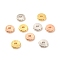 Brass Spacer Beads, Long-Lasting Plated, Flat Round/Disc, Heishi Beads, Mixed Color, 8x1.5mm, Hole: 2mm