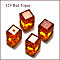 K9 Glass, Imitation Austrian Crystal Beads, Grade AAA, Faceted, Cube, Dark Orange, 5~5.5x5~5.5x5~5.5mm(size within the error range of 0.5~1mm), Hole: 0.7~0.9mm