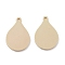 Brass Pendants, Cadmium Free & Nickel Free & Lead Free, Balloon Charms, Real 18K Gold Plated, 13x9x1mm, Hole: 0.9mm