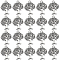100Pcs Tibetan Style Alloy Pendant, Lead Free and Cadmium Free, Tree of Life, Antique Silver, 22x17x2mm, Hole: 2mm