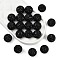 Czech Glass Rhinestones Beads, Polymer Clay Inside, Half Drilled Round Beads, 280_Jet, PP11(1.7~1.8mm), 10mm, Hole: 1mm
