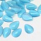 Cat Eye Cabochons, teardrop, Light Sky Blue, 25x18x4mm
