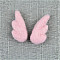 Wing Handmade Wool Felt Ornament Accessories, for DIY Children Hair Tie Christmas Tree, Pink, 52x25mm