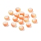 Opaque Spray Painted Glass Beads, Rondelle, Light Salmon, 8x5mm, Hole: 2mm