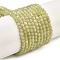 Natural Lemon Jade Beads Strands, Faceted, Round, 3mm, Hole: 0.7mm, about 127pcs/strand, 14.57''(37cm)