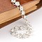 Handmade Brass Rhinestone Link Chains for Necklaces Bracelets Making, Unwelded, with Iron Jump Rings, Silver Color Plated, 39.4 inch, about 141pcs/strand