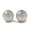 Iridescent Opaque Resin Beads, Candy Beads, Round, Gainsboro, 12x11.5mm, Hole: 2mm