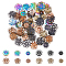 DICOSMETIC 72Pcs 3 Styles Flower Bead Cap 4 Colors Stainless Steel Bead Caps Multi-Petal Filigree Flower End Caps Jewelry Making Supplies for DIY Crafts, Hole: 0.6-1mm