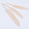 Goose Feather Costume Accessories, Dyed, PeachPuff, 100~175x13~25mm