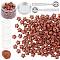 Sealing Wax Particles Kits for Retro Seal Stamp, with Stainless Steel Spoon, Candle, Plastic Empty Containers, Camel, 9mm, 200pcs
