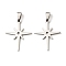 201 Stainless Steel Pendants,  Star Charm, Anti-Tarnish, Stainless Steel Color, 27x21.5x1.5mm, Hole: 3x6mm