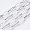 Tarnish Resistant 304 Stainless Steel Chains, Rhombus Link Chains, with Spool, Unwelded, Nickel Free, Stainless Steel Color, 16.5x7x1mm, about 32.81 Feet(10m)/roll