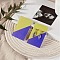 Rectangle Paper Earring Display Cards, Jewelry Display Cards for Earrings Necklaces Storage, Blue Violet, 9x5.9x0.05cm, Hole: 1.6mm