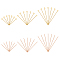 UNICRAFTALE 2 Styles 25/35/45mm 240pcs Stainless Steel Eye Pins Golden Flat Head Pins Open Eye Pins for Jewelry Findings Components Making Arts Projects