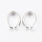 304 Stainless Steel Quick Link Connectors, Linking Rings, Oval, Silver Color Plated, 13x10x4mm