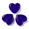 Heart Handmade Lampwork Beads, Midnight Blue, 19.5x20.5x6.5mm, Hole: 1.8mm