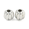 CCB Plastic Beads, Platinum, Pumpkin, 10x9.5mm, Hole: 3mm