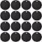 BENECREAT 20Pcs Black Flat Round Stamping Blank Tags 1.5 Inch Aluminum Tags with Hole for Bracelet Jewelry Making 0.14 Inch Thickness