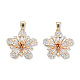 Подвески из латуни с прозрачным фианитом KK-N232-470-2