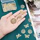 40 шт. 2 стиля филигранных подвесок из нержавеющей стали 201 STAS-UN0035-73-2
