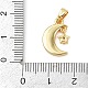 Латунные микро проложить кубического циркония подвески KK-L231-16G-3