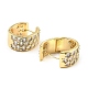 Серьги-каффы из латуни с цирконием EJEW-K254-06G-2