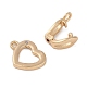 Застежки-сердечки из латуни FIND-U017-19G-2