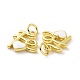 Подвески из латуни с покрытием из эмали KK-C008-18G-05-3