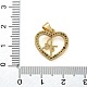 Латунные микро проложить кубического циркония подвески KK-M319-23G-05-3