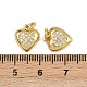 Латунные микро проложить кубического циркония подвески ZIRC-I367-04G-07-3