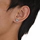 Серьги-гвоздики из нержавеющей стали 304 EJEW-K260-01AS-3