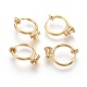 Латунные серьги-клипсы KK-L168-04G-1