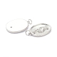 Латунные микропаве прозрачные подвески с фианитом ZIRC-L091-085P-2