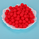 Круглые силиконовые фокусные бусины SI-JX0046A-90-6