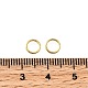Латунные кольца прыжок открыт KK-B147-03E-G-3