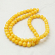 Естественно Mashan нефрита круглые бусины нити G-D263-12mm-XS07-2