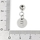 Подвески из нержавеющей стали 304 с защитой от потускнения STAS-H216-69P-3