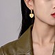 Серьги-кольца из нержавеющей стали в форме сердца и солнца для женщин JE921A-6