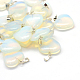 Сердце Opalite подвески G-Q438-06-1