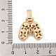 Латунные микропаве прозрачные подвески с фианитом KK-B099-01G-M-3